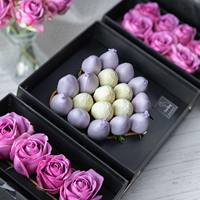 Cajas de Regalo Románticas en Forma de Corazón para el Día de San Valentín, Día de la Madre o Bodas, con Diseño de Flores y la Frase 'Te Amo', Acabado Mate y Relieve