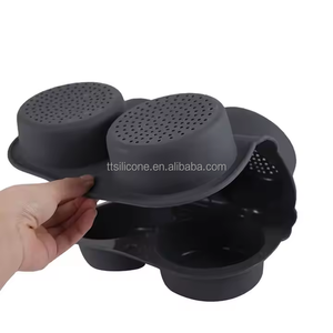 Silicone 6-link <span class=keywords><strong>Hamburger</strong></span> Moule Ménage <span class=keywords><strong>Pain</strong></span> Moule Nouveau Gâteau Ouverture <span class=keywords><strong>Pain</strong></span> Cuisson Plateau Moule Résistant Aux Hautes Températures - Product Image 2