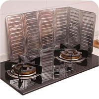Plaque de protection anti-graisse en aluminium pour cuisinière à gaz, résistante aux hautes températures, 33,1 x 12,8 pouces (84 x 32,5 cm), conteneur PET
