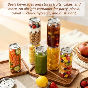 Botellas de Plástico Personalizadas para Mascotas, 210 ml, 330 ml, 350 ml, 500 ml, 650 ml, 700 ml, Transparentes, para Bebidas Frías, con Tapas - Product Image 3