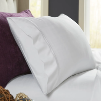 Ensemble de draps plats pour couple 3 pièces, 400 fils, 100% coton premium, doux, qualité hôtelière, rafraîchissant