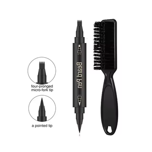 Barba penna riempitivo per gli uomini 2 in1 doppia punta penna a inchiostro matita riempitivo barba riempitivo penna per gli uomini - Product Image 2