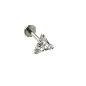 Joyería de Piercing con Zirconia Cúbica de 16G con Parte Trasera Plana para Tragus, Hélix, Concha, <span class=keywords><strong>Medusa</strong></span>, Labio, Labret, Cartílago, <span class=keywords><strong>Pendiente</strong></span> para Mujeres y Hombres - Product Image 5
