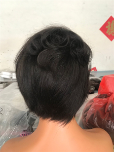HTHAIR Side Part Curl Style Human Hair <strong>Pixie</strong> <strong>Cut</strong> <strong>Wigs</strong> <strong>Pixie</strong> <strong>Cut</strong> Lace Front <strong>Wigs</strong> - Product Image 3
