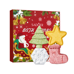 Cross-border Foreign Trade Explosions SADOER Christmas Bath Salt Ball <b>Set</b> <b>Toys</b> Clean Body Clean Bath Salt Ball Bath <b>Toys</b> - Product Image 1