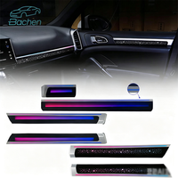 Kit d'éclairage d'ambiance LED dynamique 64 couleurs effet ciel étoilé pour intérieur de voiture Porsche Cayenne 2010-2017 LHD/RHD