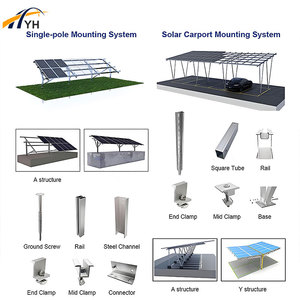 Personalización de fábrica Solar Modern Carport Solar Carport Mount para 40 paneles Solar Carport Pergola Carport Solar - Product Image 3