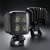 Projecteur de travail LED carré de 4 pouces, faisceau large, IP69K, 12V 24V, projecteur auxiliaire tout-terrain pour camion 4x4, VTT, tracteur, remorque