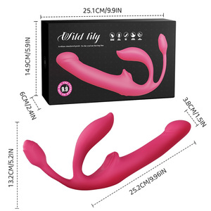 Vibrador Eléctrico Lésbico al por Mayor para Mujeres, Fuerte Vibración, Extensible, Orgasmo Rápido, Dildo, Juguete de Autoestimulación para Adultos - Product Image 6