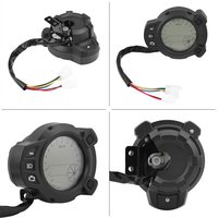 Speedometer pengukur tachometer digital LCD multifungsi sepeda motor 12V