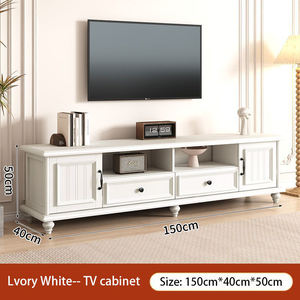 Meuble <span class=keywords><strong>TV</strong></span> sur pied en bois massif de style moderne personnalisé et réglable en hauteur avec rangement, pour salon, panneau en bois 65 - Product Image 2