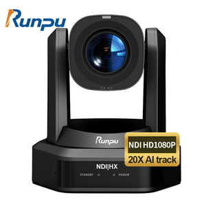 Runpu HD66A-20N Premium Studio Rundfunk Paket= KI Track NDI HX POE 20X SDI HD MI PTZ Kamera HD1080P+IP Controller OBS vMix - Product Image 5