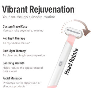2024 Trending Draagbare Home Use Vibratie Oog Schoonheid Tools Gratis Aangepaste Logo Gezichts Elektrische Oog Massager Pen Oog Massager Toverstaf - Product Image 2