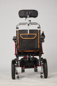 Silla de ruedas eléctrica plegable de aleación de aluminio, silla de ruedas eléctrica portátil reclinable de 600W P - Product Image 4