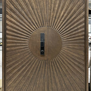 <span class=keywords><strong>Porte</strong></span> d'entrée pivotante en aluminium coulé moderne pour villas, sécurité résidentielle, étanche - Product Image 3