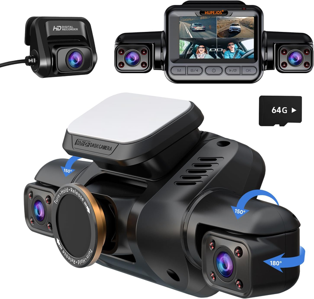 AD360 Full HD 4 Camera Car Dvr 3.0 Inch Screen Wifi GPS Car Camera WDR 4 Channel Dash Cam with CPL Filter Dash Camera for Cars