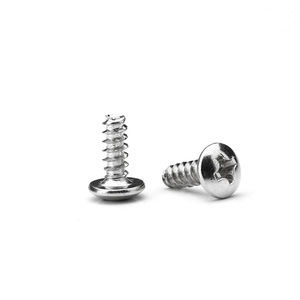 Vis autotaraudeuses à tête cylindrique Phillips en acier inoxydable M2 M3 M4 M5 métriques pour l'industrie de la construction métallique, qualité A classe 4.8 - Product Image 3