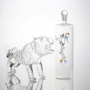 Decantador de dragón de vidrio de borosilicato alto, decantador de whisky y vino, vidrio, Savant - Product Image 2