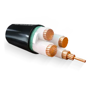 Yjv4 kabel daya Pvc terisolasi, 1.5/2.5/4/6/10/16/25/35/50/70/95Mm Yjv4 konduktor tembaga Multi inti tunggal Xlpe