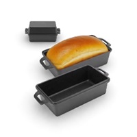 Moule à pain ovale professionnel en fonte pour pain au levain |    Four à pain hollandais pré-assaisonné