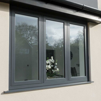 Ventanas Corredizas de Aluminio Modernas para Cocina Escolar, con Malla de Acero Inoxidable, Resistentes al Viento, para Lavandería, Habitaciones Infantiles, Seguridad