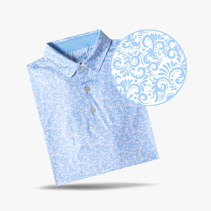 Camisa Polo de Golf de Manga Corta con Botones, Corte Entallado, Textura Piqué, para Hombre, con Diseño de Logotipo Personalizado y Etiqueta Privada - Product Image 4