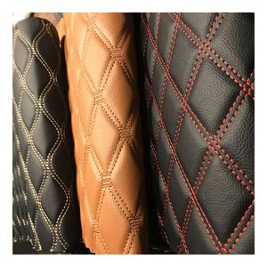 Искусственная ПВХ искусственная кожа с алмазным рисунком - Product Image 2