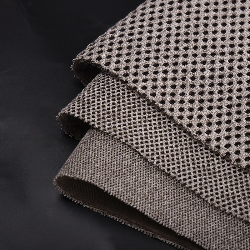 Europe New Style Linen and Bamboo Fiber 3D Mesh Boucle Turkish Sofa Textile Fabric