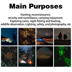 Jumelles de vision nocturne Z9005 1968FT, lunettes de vision nocturne numériques infrarouges montées sur la tête pour la chasse, le camping et l'observation - Product Image 6