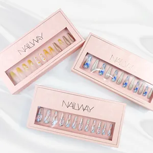 Caja <span class=keywords><strong>de</strong></span> Empaque Personalizada al por Mayor para <span class=keywords><strong>Uñas</strong></span> Postizas con Logotipo para <span class=keywords><strong>Uñas</strong></span> Artificiales - Product Image 1