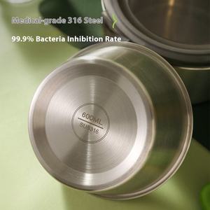 Boîte à lunch en acier inoxydable 316, étanche, avec couvercle hermétique, portable, pour la cuisine et le camping - Product Image 4