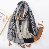 Sản Xuất 2022 Khăn Quàng Cổ In Viscose Mùa Xuân Mới Nhất Khăn Quàng Cổ In Họa Tiết Da Báo Hàn Quốc Khăn Trùm Đầu Nữ Khăn Choàng Cotton Lớn