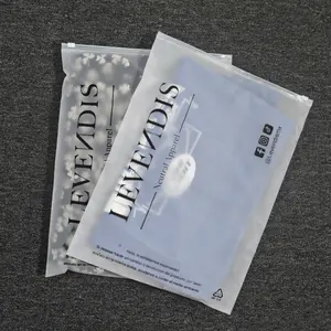 사용자 정의 플라스틱 의류 패키지 지퍼 잠금 가방 로고 매트 투명 지퍼 가방 젖빛 지퍼 가방 사용자 정의 28 cms x 35 cms