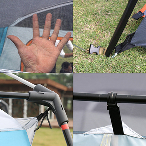 Lều cắm trại gia đình di động, dung tích lớn, số lượng đặt hàng tối thiểu nhỏ, tùy chỉnh, <span class=keywords><strong>2</strong></span> phòng ngủ và phòng khách, thích hợp cho cắm trại mùa hè - Product Image 6