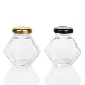 Pot De <span class=keywords><strong>Miel</strong></span> En Verre Vide De 250g <span class=keywords><strong>500g</strong></span> Hexagone De Qualité Alimentaire Pot De <span class=keywords><strong>Miel</strong></span> Avec Couvercle En Bambou Louche En Bois Pour Le Stockage De Ruche De Sirop De <span class=keywords><strong>Miel</strong></span> - Product Image 5