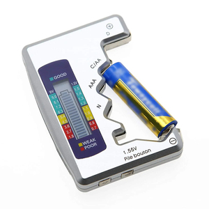 เครื่องทดสอบแบตเตอรี่ดิจิตอล 1 ชิ้น สำหรับแบตเตอรี่ C D N AA AAA 9V 1.5V ตรวจสอบความจุแบตเตอรี่แบบปุ่ม พร้อมหน้าจอ LCD แสดงผล แสดงค่าความจุ ใช้สำหรับวินิจฉัย - Product Image 4