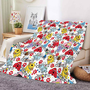 Nouvelle couverture en peluche douce et moelleuse à motif <span class=keywords><strong>de</strong></span> dessin animé mignon du grand chien <span class=keywords><strong>rouge</strong></span> Clifford, literie personnalisée, canapé, bureau, couverture en polaire pour <span class=keywords><strong>la</strong></span> <span class=keywords><strong>sieste</strong></span> - Product Image 2