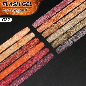 JTING Gel de Uñas Reflectante Disco, Caja Única Personalizada, Carta de Colores Gratuita, Colección de 12 Colores de Gel de Uñas Diamante Disco, Suministros OEM - Product Image 1