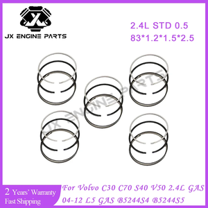 Conjunto de Anéis de Pistão STD 0.5 para Motor B5244S para Volvo <span class=keywords><strong>2</strong></span>.4 C30 C70 S40 V50 <span class=keywords><strong>2</strong></span>.4L T5 L5 B 5244 S4 B 5244 S5 30731512 31330245 31330246 - Product Image 2