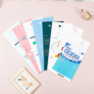 Sacs d'emballage pour serviettes de visage suspendues et extractibles, avec ouverture inférieure, sacs de rangement pour chiffons de nettoyage, vente en gros, personnalisables - Product Image 1