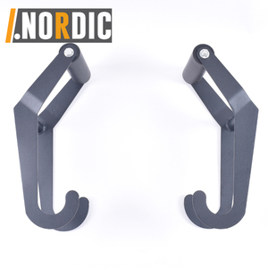 Ensemble de 2 poignées de marche d'agriculteur poignées de transport d'agriculteurs équipement d'exercice portable cibles fessiers veaux avec crochet d'haltère - Product Image 3