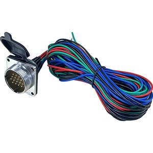 VFD/Servo Sistemi ve Kablo Bağlantıları için Güç IP67 Yüksek Sıcaklık Özellikli 16 Pinli Endüstriyel Flanşlı Sinyal Kablosu - Product Image 4