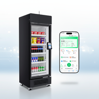 Automatische commerciële zelfbedieningsautomaat voor vers fruit, koel, met creditcard, QR-code en cloud-gebaseerde technologie.