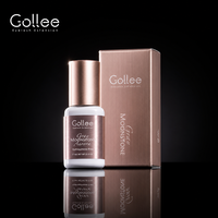 Colle à cils Gollee Private Label pour application professionnelle d'extensions de cils, sans latex, forte tenue, auto-adhésive.