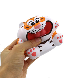 Fidget Toy Tiger <b>Squishy</b> Pu Material Stress Relief For Kids 5 To 7 Years Unisex - Product Image 2
