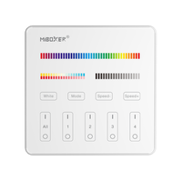 Télécommande murale intelligente sans fil 2,4 G à 4 zones B4 RGB+CCT pour panneau intelligent