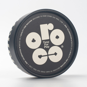 Cartes à jouer personnalisées en PVC, boîte cylindrique, cartes de <span class=keywords><strong>poker</strong></span> rondes noires et blanches à carreaux pour collection ou cadeau - Product Image 5