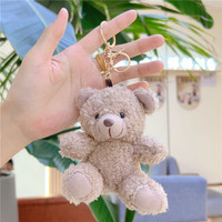 Nouveau Pendentif Porte-Clés Ours en Peluche Bouclé Accessoire de Coque de Téléphone Décoration de Sac Poupée en Peluche