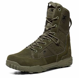DSF28 Khaki Suede Tactical <b>Boots</b> Men Lace up Outdoor All Seasons Breathable High Top <b>Hiking</b> Shoes Made in China - Product Image 2