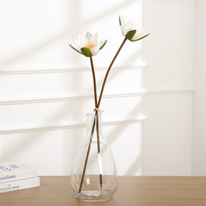 <span class=keywords><strong>Fiori</strong></span> Artificiali Realistici di Ninfea in Seta, 2 Pezzi/Bundle, per Vasi, Matrimoni, Laghetti, Altari Buddisti, Decorazioni - Product Image 6
